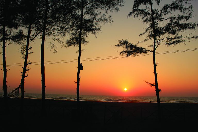 A Beautiful Sunset at Harnai Beach