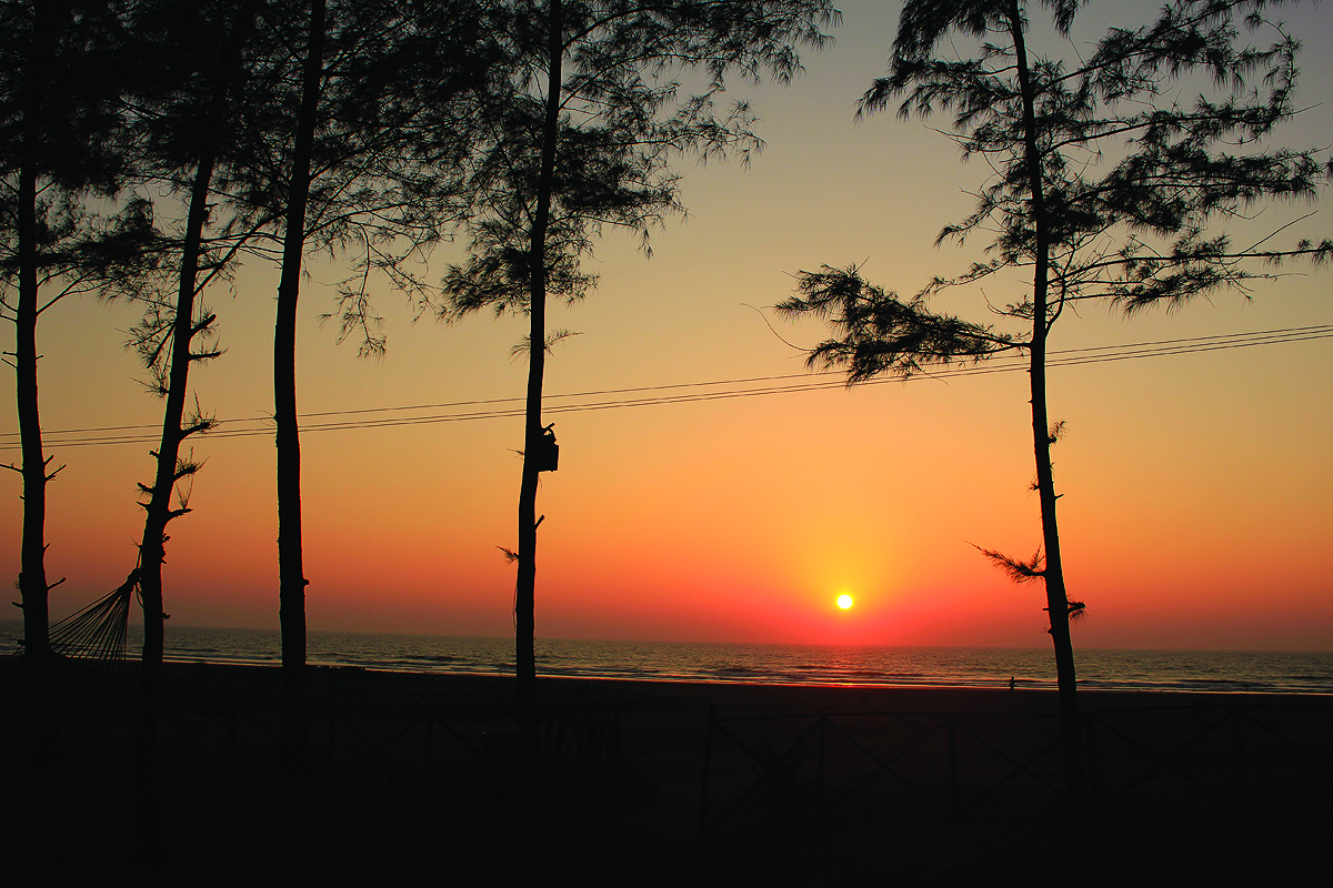 A Beautiful Sunset at Harnai Beach