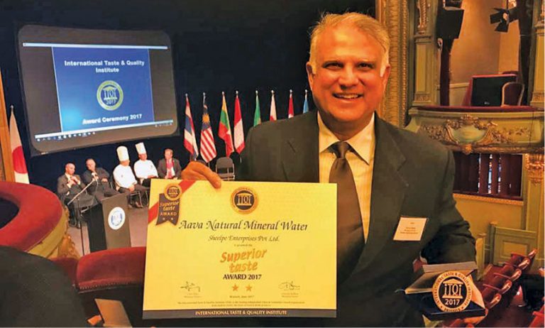 આવાં નેચરલ મિનરલ વોટરને મળ્યો ‘સુપિરિયર ટેસ્ટ એવોર્ડ’