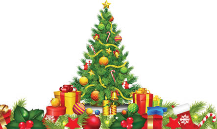 19મી સદીમાં ચર્ચમાં સજાવેલ નાતાલ વૃક્ષને રાખીને ફાળો એકત્ર કરવામાં આવતો