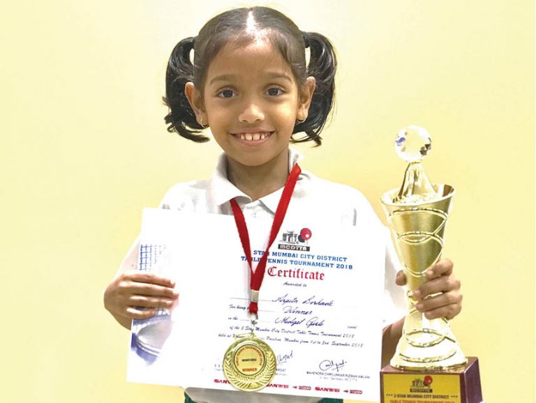 Panday Girls School  Wins Gold In District TT Tourney