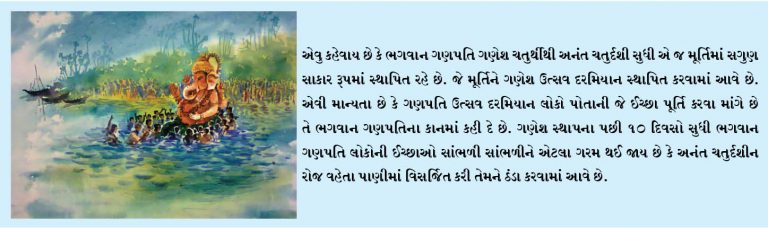 આપ જાણો છો ગણેશ પ્રતિમાનું વિસર્જન કેમ કરવામાં આવે છે ?