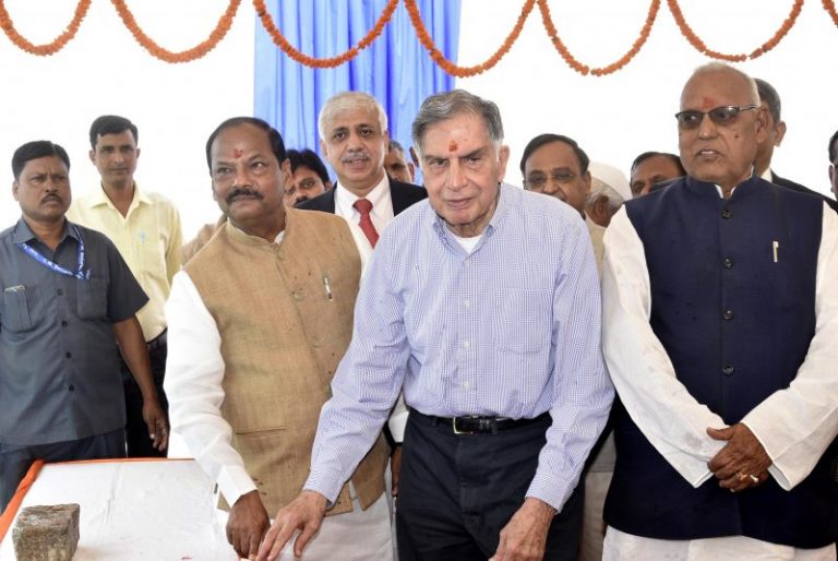 Ratan Tata Lays  Foundation Stone For Cancer Hospital In Ranchi