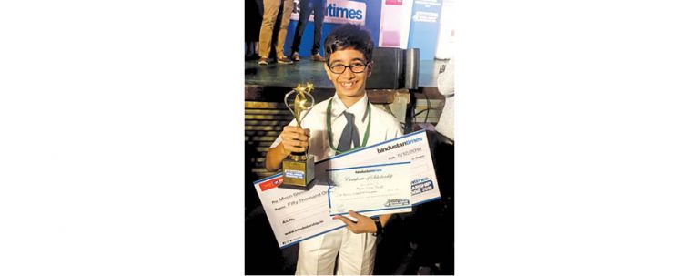 Miron Shroff Wins HT’s  ‘Mumbai’s Brightest Young Mind’