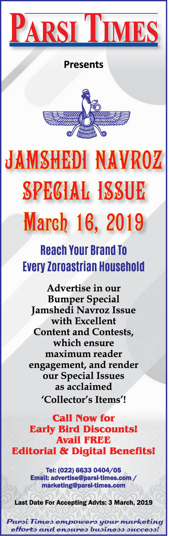 Advertising In Special Issue March 2019