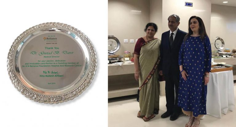 Dr. Gustad Daver Takes Over As Reliance Foundation’s Medical Advisor