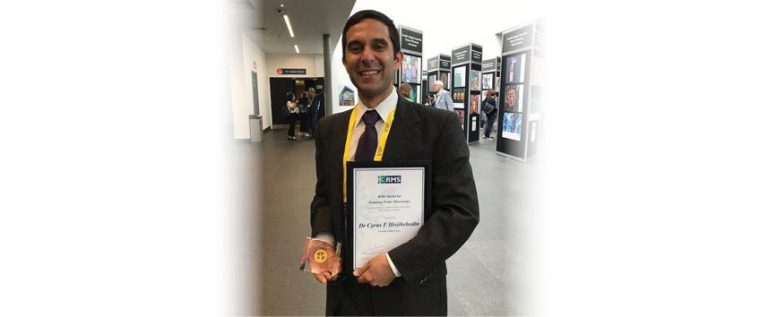 Dr. Cyrus Hirjibehedin Awarded RMS Gold Medal