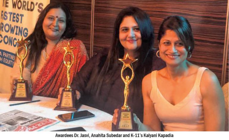 IWLF Honours PT Editor Anahita Subedar With ‘Leader In Media’ Award; Dr. Adil Malia Felicitated; PT Columnist Dr. Jasvi And K-11’s Kalyani Kapadia Awarded