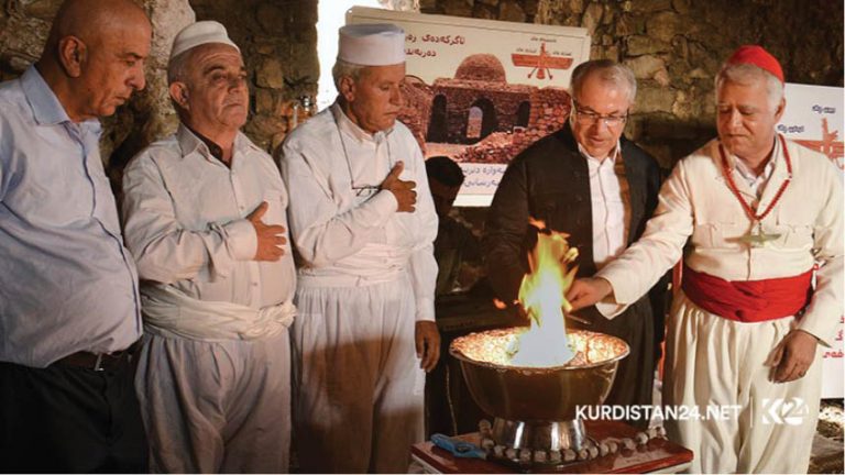 Kurdistan’s Zoros Hold Ceremony At Fire Temple