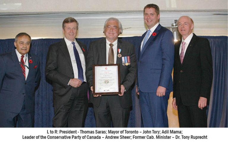 Adil Mama Awarded Medal of Distinction by Canadian Ethnic Press And Media Council