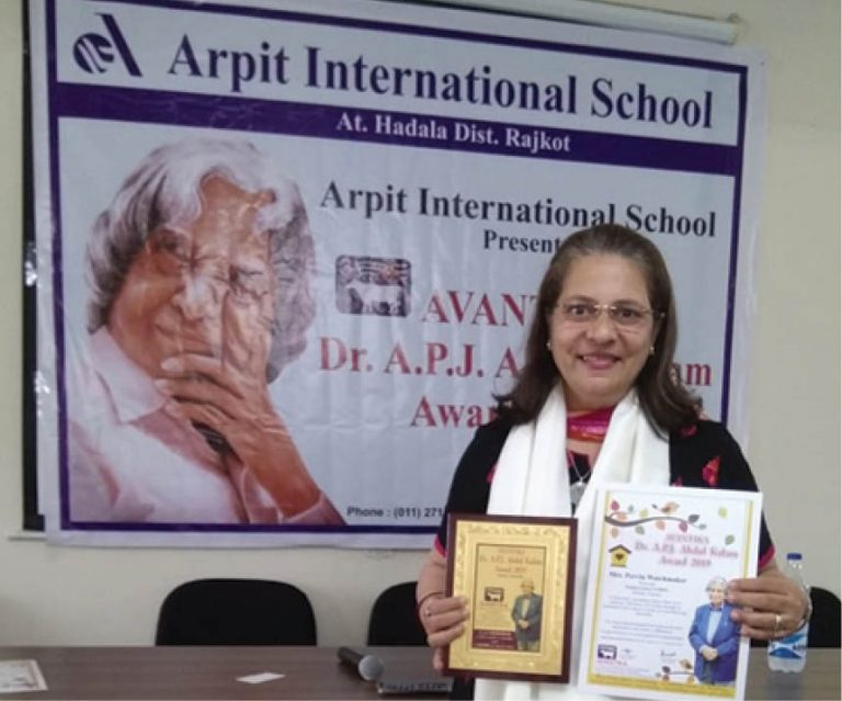 Pervin Watchmaker Receives Avantika Dr. APJ Abdul Kalam Award-2019