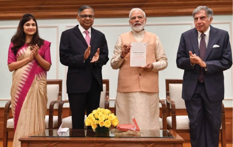 PM, Ratan Tata Unveil Book By Group Ch’man Chandrasekaran