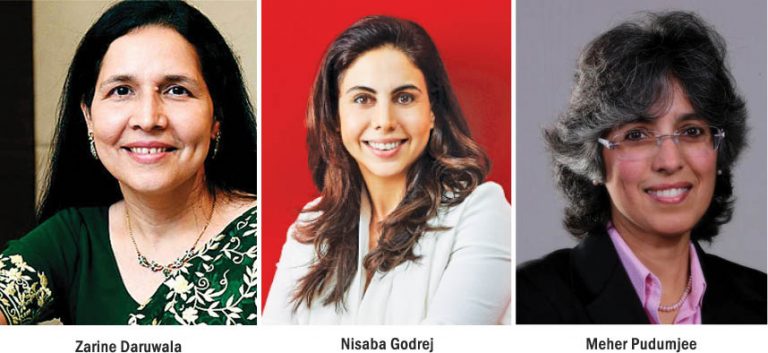 Zarin Daruwala, Nisaba Godrej, Meher Pudumjee on Fortune India’s 2019 List of Most Powerful Women in Business