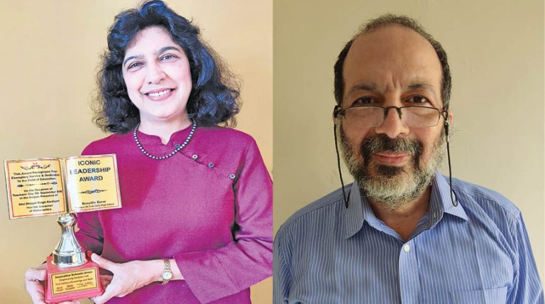 Principals Benaifer Kutar And Dr. Cyrus Vakil Felicitated  With Iconic Leadership Awards By Governor By Razvin Namdarian (Writer’s Box)