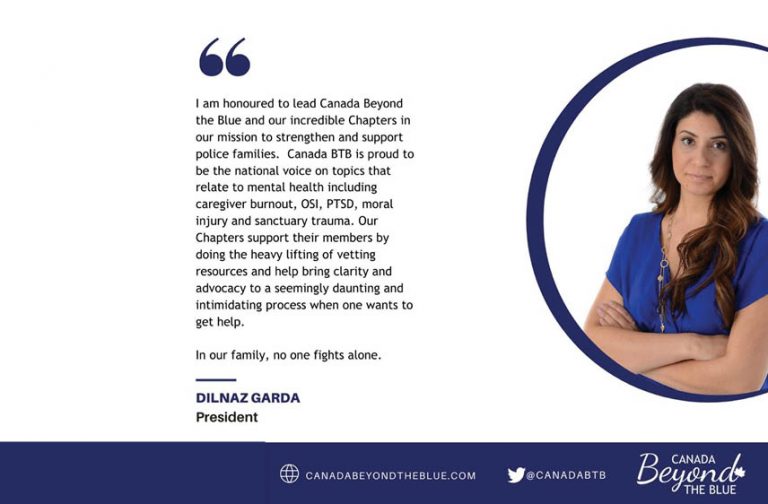 Dilnaz Garda Elected President of ‘Canada Beyond The Blue’