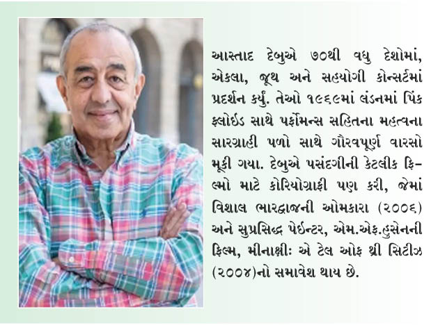 પાયોનિયર ડાન્સ માસ્ટ્રો – આસ્તાદ દેબુનું અવસાન