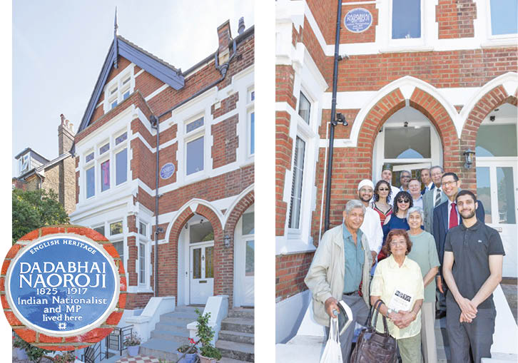 English Heritage Blue Plaque Unveiled At Former English Residence Of Dadabhai Naoroji