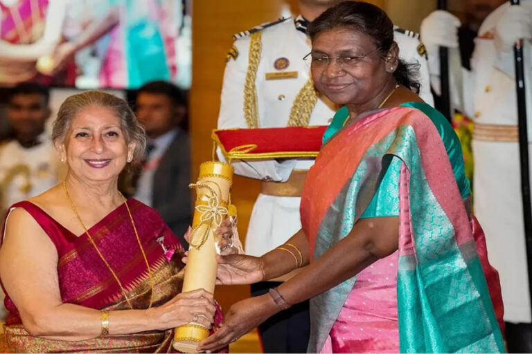 Coomi Wadia Receives Padma Shri Award From President Murmu At Rashtrapati Bhawan