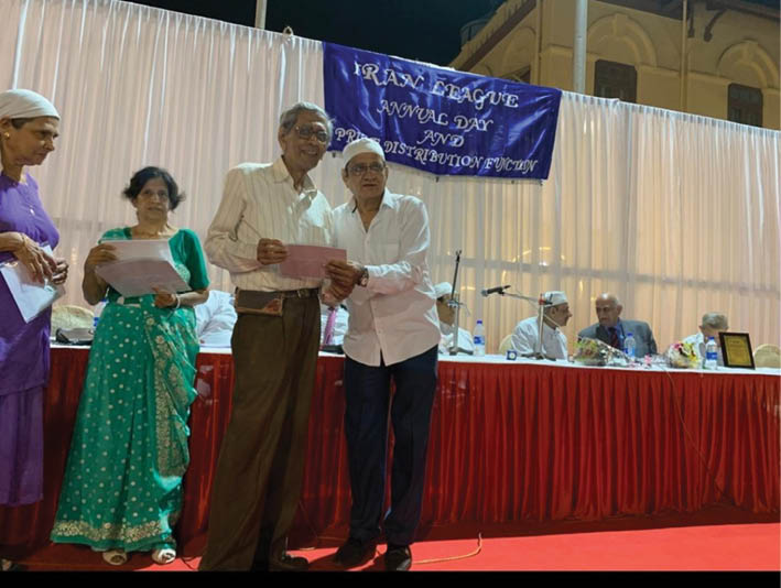Er. Dr. Jamshed A. Modi Awarded For Zarthosti Hymn At Iran League Annual Day Celebrations